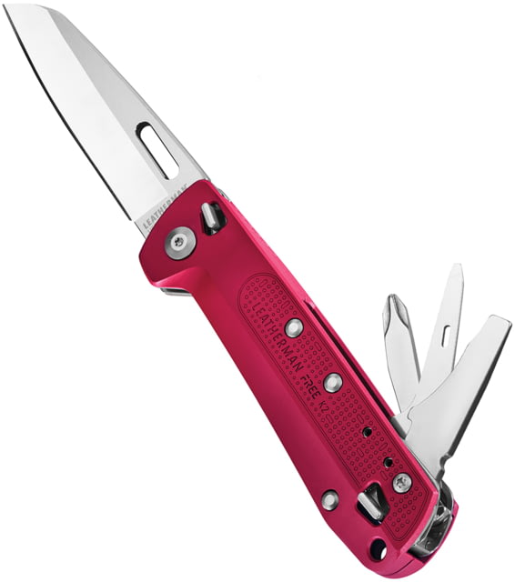 Leatherman FREE K2 Folding Knives/Multi-tool 3.3in 420HC SS Crimson