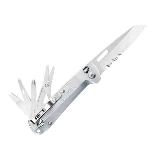Leatherman FREE K4x Folding Knives 3.3in 420HC SS Silver 037447006944