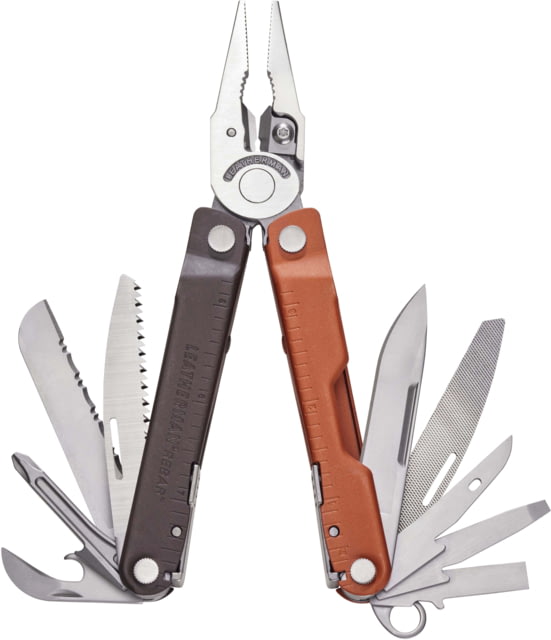 Leatherman Rebar 2.9in Multi-Tool 420HC Stainless Steel Burnt Sienna Sienna