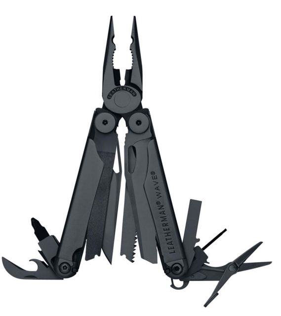 Leatherman Multitool Wave Black Oxide Finish Sheath Molle-Black Box