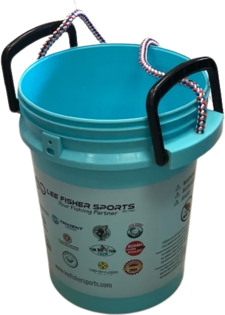 Lee Fisher International Handy Bucket Blue w/Rope Handles