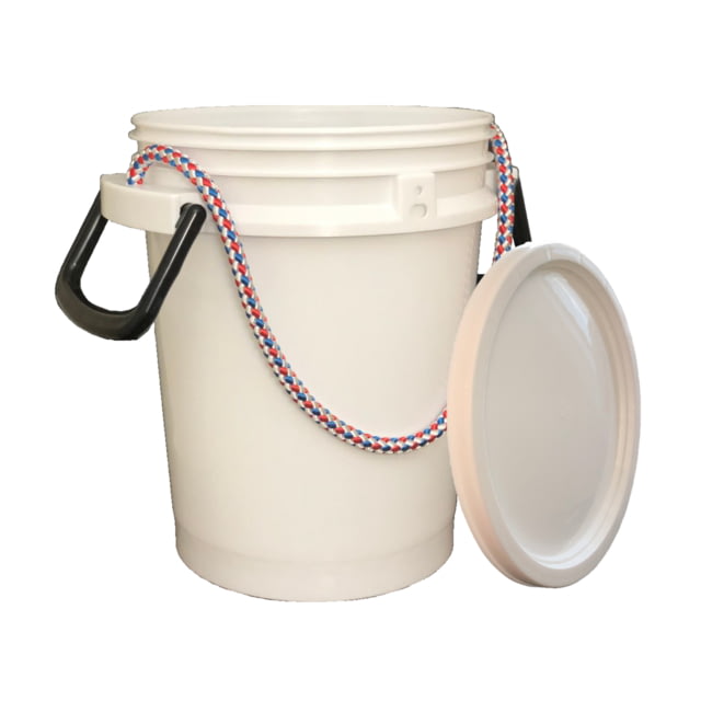 Lee Fisher International Handy Bucket White w/Rope Handles