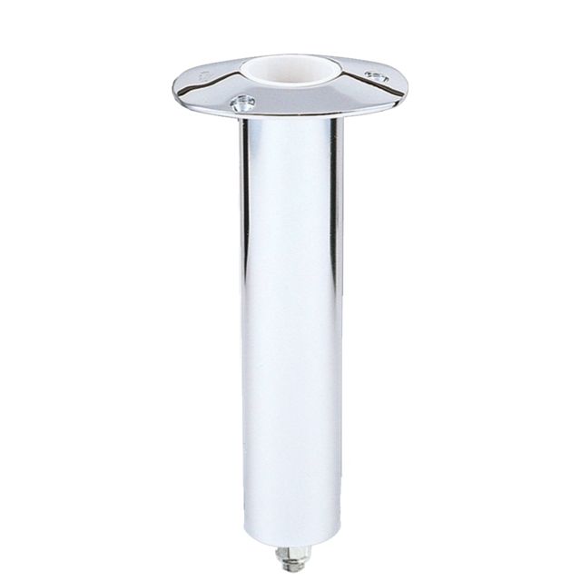 Lee's Tackle Lee's Tackle 0 Degree SS Flush Mount Swivel Base Rod Holder - 2" x 9" - Medium