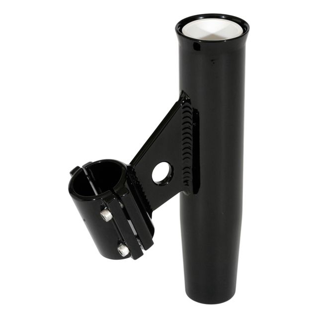 Lee's Tackle Lee's Tackle Clamp-On Rod Holder - Black Aluminum - Vertical Mount - Fits 1.315 O.D. Pipe