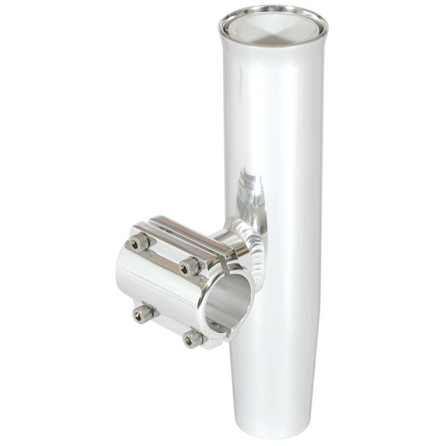Lee's Tackle Clamp-On Rod Holder - Silver Aluminum - Horizontal Mount - Fits 1.660" O.D. Pipe