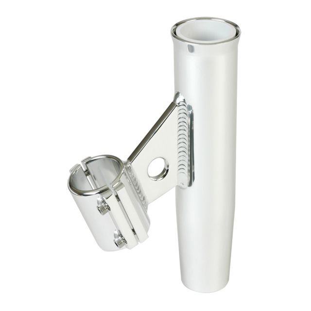 Lee's Tackle Clamp-On Rod Holder - Silver Aluminum - Vertical Mount - Fits 1.315" O.D. Pipe