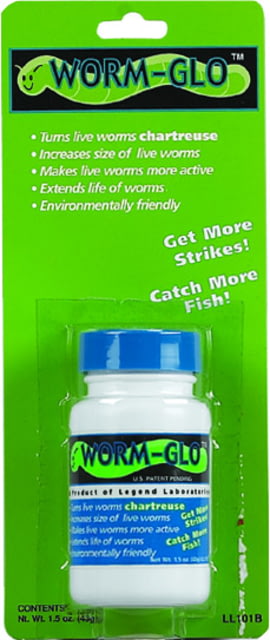 Legend Lures Worm Glo 1.5oz Plastic Bottle