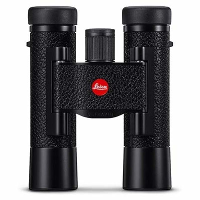 Leica Ultravid 10x20mm Roof Prism Compact Binoculars w/Leather Case Black