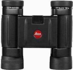 Leica Trinovid 8x20mm Roof Prism BCA Compact Binoculars w/Case Rubber Armored Black