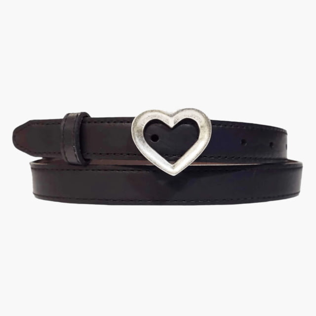 Lejon Lejon Corazon Leather Belt - Women's Black Extra Large