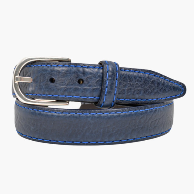 Lejon Lejon Pinnacle Leather Belt - Men's Navy 40