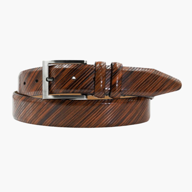 Lejon Lejon The Beveled Edge Leather Belt - Men's Brown 32