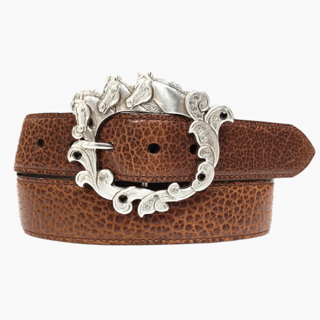 Lejon Lejon Vaquera Leather Belt - Women's Brown Large