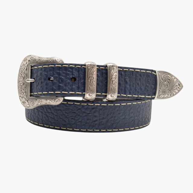 Lejon Lejon Wild Bill II Leather Belt - Men's Navy 36
