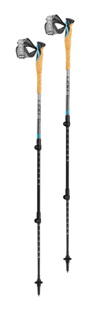 Leki Cross Trail 3TA Trekking Pole Gray/Blue Adjustable 100-135 cm