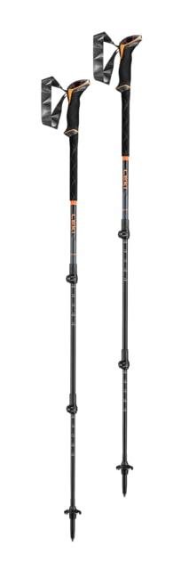 Leki Sherpa Lite Ski Poles 100 - 135cm Neon Orange/Black/Denimblue