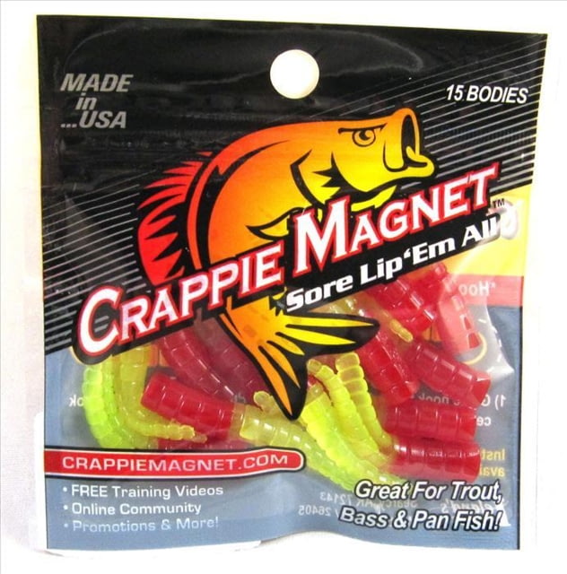Leland Crappie Magnet 15 Pc. Body Pack Red/Chartreuse
