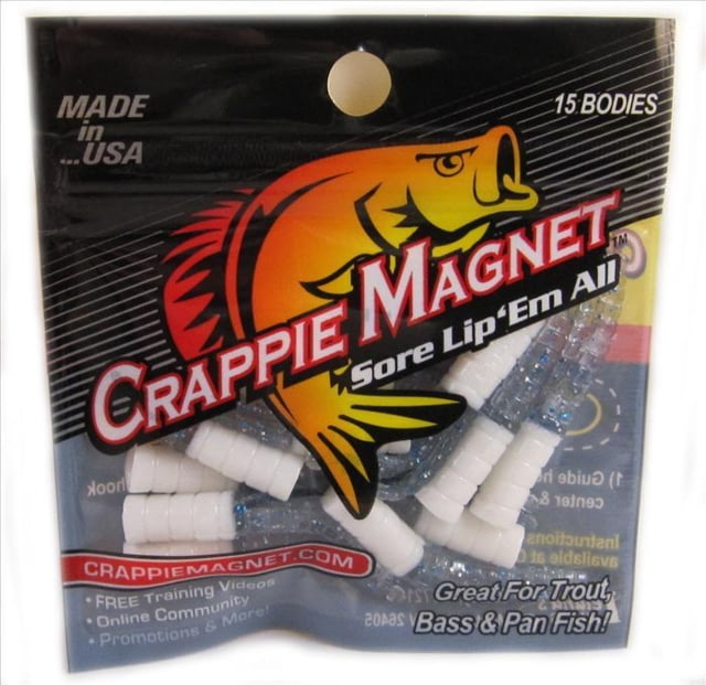Leland Crappie Magnet 15 Pc. Body Pack White/Blue Silver Flake 15/Pack
