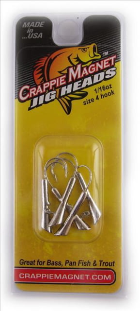 Leland Crappie Magnet Replacement Head 1/16 oz Nickel 5/Pack