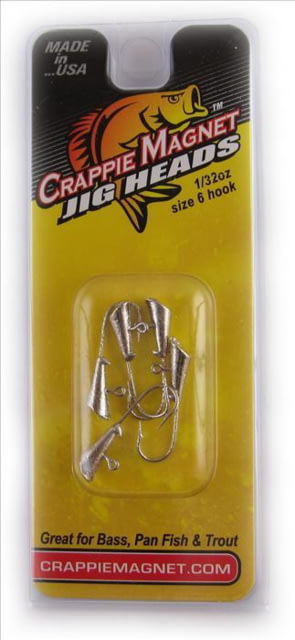 Leland Crappie Magnet Replacement Head 1/32 oz Nickel 5/Pack