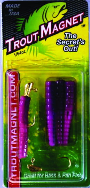 Leland Trout Magnet 9 Pc. Pack 1/64 oz 7 Bodies and 2-1/64 oz Size 8 Jigheads Purple Haze