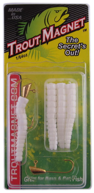 Leland Trout Magnet 9 Pc. Pack 1/64 oz 7 Bodies and 2-1/64 oz Size 8 Jigheads White