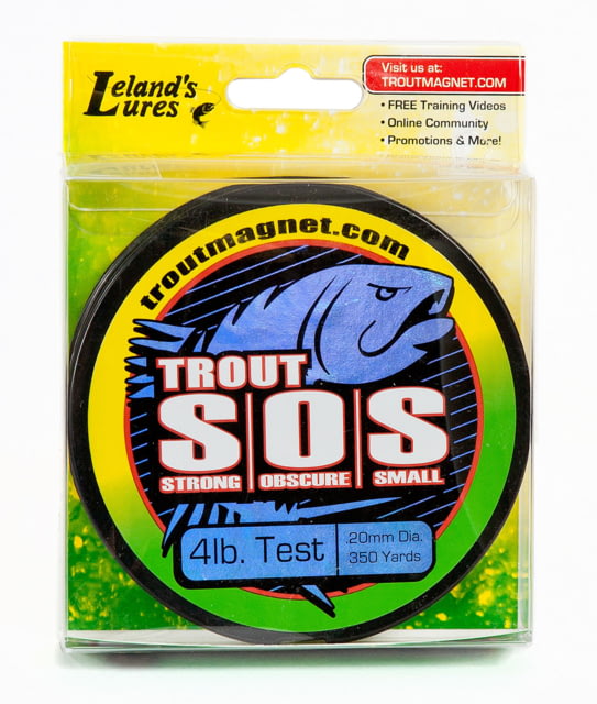 Leland Trout Magnet SOS Fishing Line 4lb