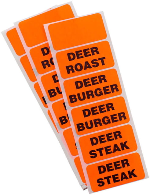 LEM Products 144 Labels Freezer Label Set Orange