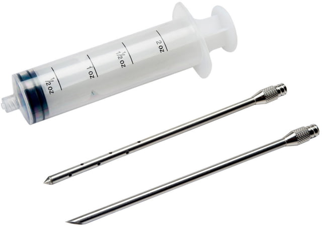 LEM Products 2oz Plastic Injector with 2 needles Clear Injector Stainless Needles