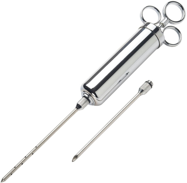 LEM Products 4oz Metal Meat Injector with 2 needles Chrome