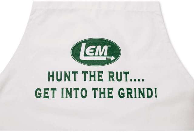 LEM Products Apron - Hunt the Rut Get Into the Grind White