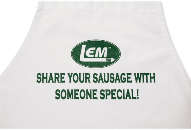 LEM Products Apron - Share Your Sausage with Someone Special White