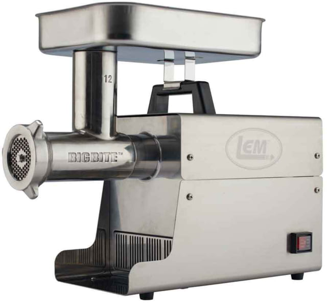 LEM Products Big Bite #12 0.75HP Stainless Steel Electric Grinder Stainless