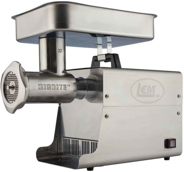 LEM Products Big Bite #32 1.5HP Stainless Steel Electric Grinder Stainless