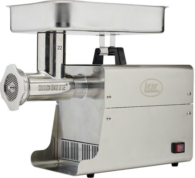 LEM Products Dual Grind #22 Big Bite 1HP Meat Grinder Stainless
