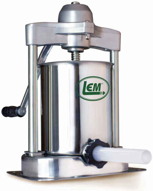 LEM Products Mighty Bite 15lb Vertical Sausage Stuffer w/ New Gear Box Stainless Steel