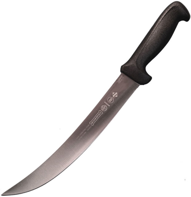 LEM Products Mundial 10in Breaking or Steak Knife High-Carbon Stain Free Steel Blade Polypropylene Black Handle