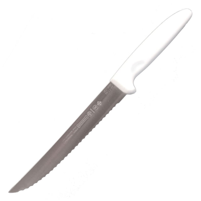 Lem Products LEM Products Mundial 6in Serrated All Purpose Knife High-Carbon Stain Free Steel Blade Polypropylene Black Handle