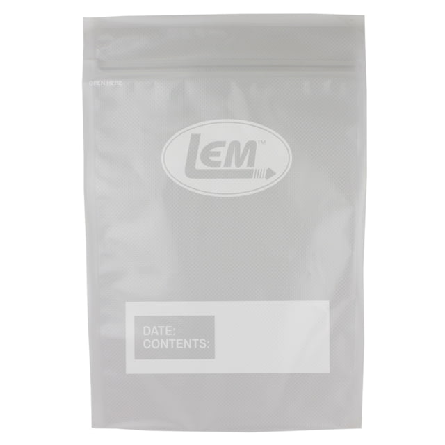 Lem Products LEM Products Quart Zipper Top Vacuum Bags 8inx12in 18 - Count