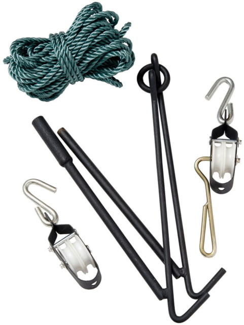LEM Products Rope Hoist and Collapsible Gambrel Black