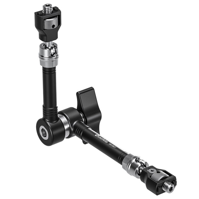 Leofoto AM-6 Kit Versa Magic Arm ''Heavy-Duty'' w/ Anti-Twist Adapter 1/4th Mounting Screws Black