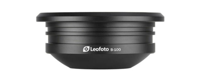 Leofoto Gitzo 5 Series and LM/N-4 Series  100mm Half-Bowl Video Head Adapter Black