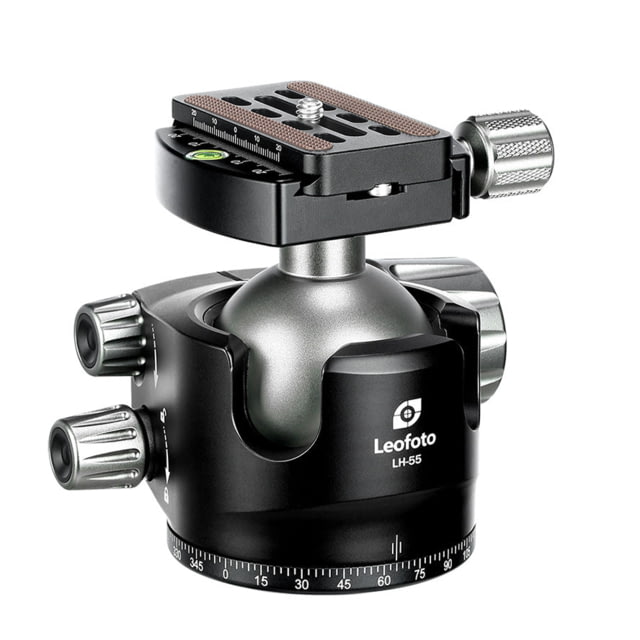 Leofoto  Series Low Profile Ball Head & QR Plate Arca Black
