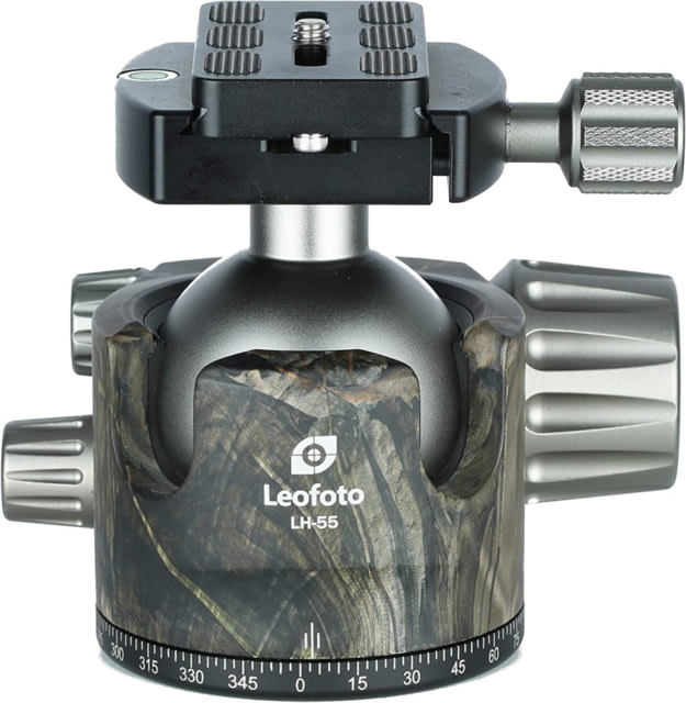 Leofoto LH-55 Series Low Profile Ball Head & QR Plate Arca Camo