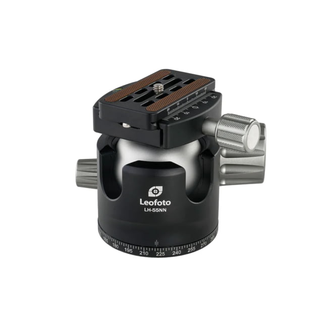 Leofoto  No Neck Low Profile Ball Head & QR Plate Arca Black