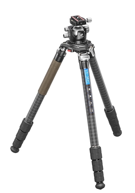 Leofoto LN-364C Heavy Duty Tripod w/ 75mm Bowl/Platform & Bag - Ball Head Kit Black