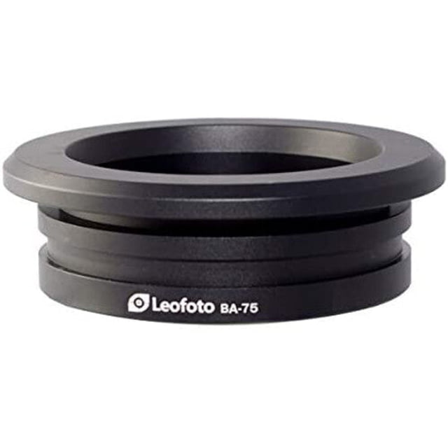 Leofoto LN-364C LM-3xxC  75mm Half-Bowl Video Head Adapter Black