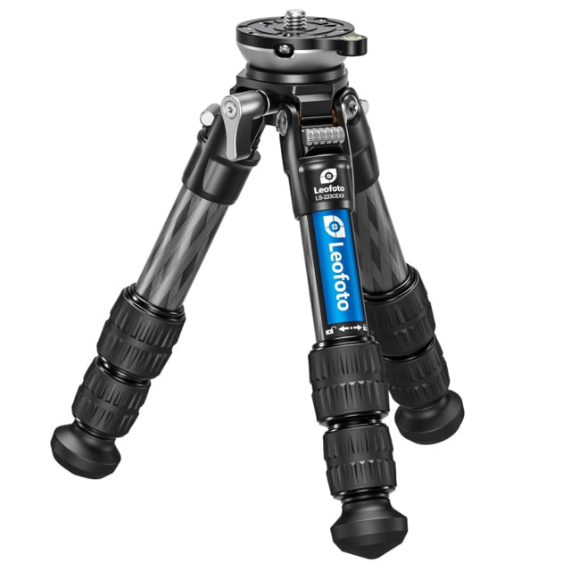 Leofoto LS-223CEX X Verison Table/Ground Mini Tripod w/ Integrated Leveling Base Black