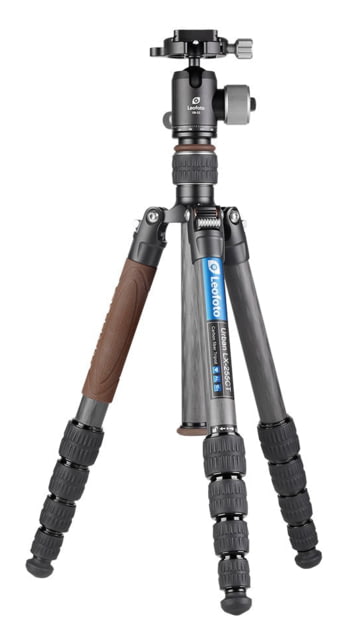 Leofoto LX-255CT/XB-32 Reversible Travel Tripod w/ Ball Head Set Black