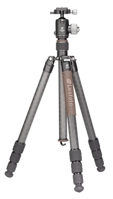 Leofoto LX-284CT/XB-38 Reversible Travel Tripod w/ Ball Head Set Black